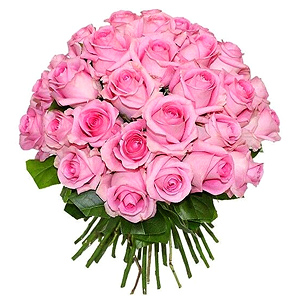 Buchet din 55 de trandafiri roz